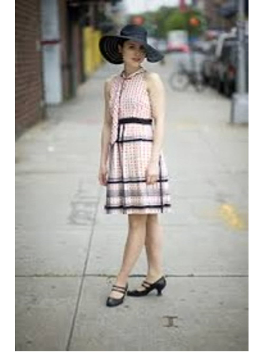 Anthro Maeve Star Turn Coquette Dress Neck Tie Polka Dots Size 6P